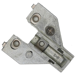 Builders Line Long Arm Hinge Baseplate, 3mm Face Frame Clip Plate, Screw-On, Cam Adjustable
