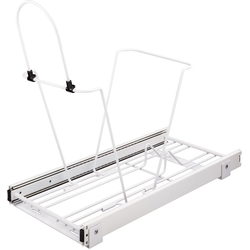 35 or 50 Quart Single Pullout Waste Container System (Can Sold Separately), Minimum Cabinet Opening Width: 12 Inch, White