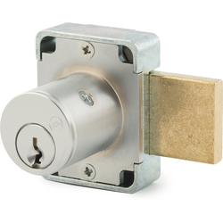 7/8 Inch 5 Pin Master Keyed Door Lock, Keyed Alike Key #0002, Dull Chrome