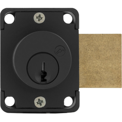 7/8 Inch 5 Pin Master Keyed Cabinet Door Lock, Keyed Alike Key #0001, Black
