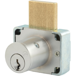 7/8 Inch 5 Pin Master Keyed Drawer Lock, Keyed Alike Key #0003, Dull Chrome
