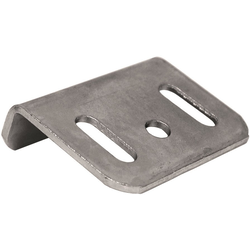 Heavy-duty Angle Strike with Screws, Dull Chrome
