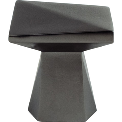 Berenson Swagger Collection, Contemporary 1-3/16 Inch Diameter Zinc Cabinet Knob in Slate Finish, Perfect for Modern Slab Style Cabinets