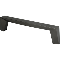 Berenson Swagger 5-1/32 Inch Center to Center Contemporary Cabinet Pull in Slate Finish, Zinc Material for Modern Home Decor