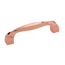 Twist Pull 3-3/4 inch Center to Center Polished Copper