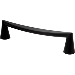 Berenson Domestic Bliss 5-1/32 Inch Center to Center Cabinet Pull, Matte Black, Zinc Material, Transitional Style