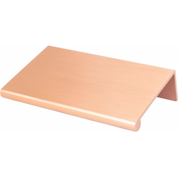 Berenson Bravo 3-Inch Length Finger Pull, Brushed Copper, Contemporary Style, Aluminum Material, Ideal for Minimalist Design