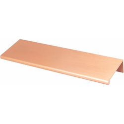 Berenson Bravo 6-Inch Length Finger Pull in Brushed Copper, Contemporary Style Edge Pull for Cabinets and Drawers