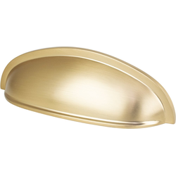 Berenson Mix and Match Series 3 Inch Center to Center Cabinet Cup Pull in Modern Brushed Gold Finish