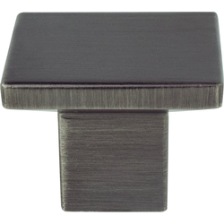 Berenson Elevate 1-3/16 Inch Diameter Graphite Cabinet Knob, Contemporary Style, Zinc Material, Ideal for Louvered or Shaker Cabinets