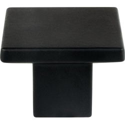 Berenson Elevate Collection, 1-3/16 Inch Diameter Contemporary Cabinet Knob, Matte Black, Zinc Material, Ideal for Louvered or Shaker Cabinets