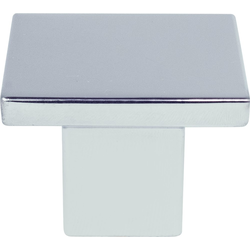 Berenson Elevate, 1-3/16 in. Dia. Cabinet Knob, Polished Chrome Finish, Zinc Material, Contemporary Style, Ideal for Modern Louvered\Shaker Cabinets