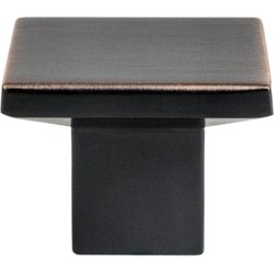 Berenson Elevate Collection, 1-3/16 Inch Dia. Cabinet Knob in Verona Bronze, Contemporary Style, Zinc Material, Ideal for Louvered or Shaker Cabinets