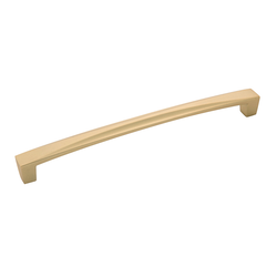 Crest Pull 7-9/16 inch Center to Center Flat Ultra Brass