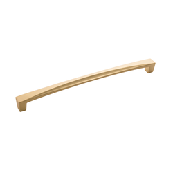 Crest Pull 8-13/16 inch Center to Center Flat Ultra Brass
