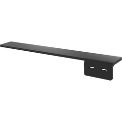 24 Inch Length XL Right Hand Countertop Support Bracket, Brushed Black