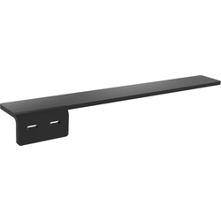 24 Inch Length XL Left Hand Countertop Support Bracket, Brushed Black
