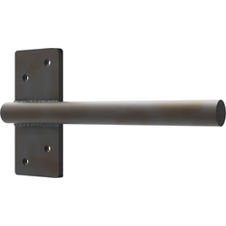 8 Inch Length Floating Mantel Support Rod, Raw Steel