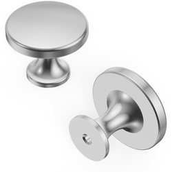 Forge Collection Cabinet Knob 1-3/8 Inch Diameter Chrome Finish