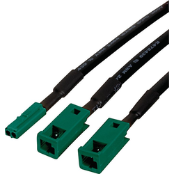 24 V Loox5 Extension Y Distributor, 1 Male, 2 Female, Black
