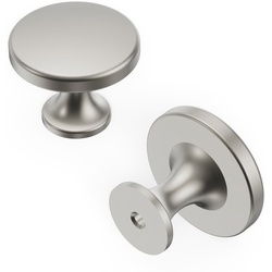 Forge Collection Cabinet Knob 1-3/8 Inch Diameter Satin Nickel Finish