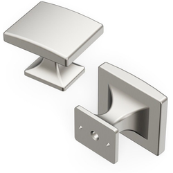 Forge Collection Cabinet Knob 1-7/16" X 1-1/4" Satin Nickel Finish