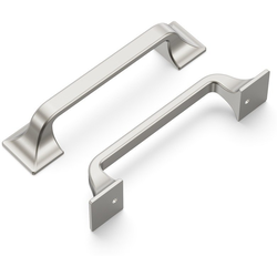 Forge 96 Millimeter Center to Center Satin Nickel Cabinet Pull