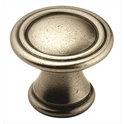 Clearance Sale, Vasari 1-3/16 Inch Diameter Antique Nickel Cabinet Knob