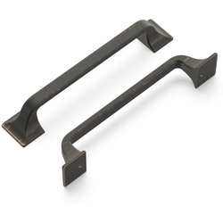 Forge 128 Millimeter Center to Center Vintage Bronze Cabinet Pull