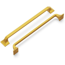 Forge 224 Millimeter Center to Center Brushed Golden Brass Cabinet Pull