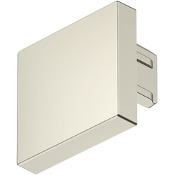 Loox5 Profile 2101 End Cap, Brushed stainless steel, 10 Pack