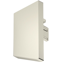 Loox5 Profile 2104 End Cap, Brushed stainless steel colored, 10 Pack