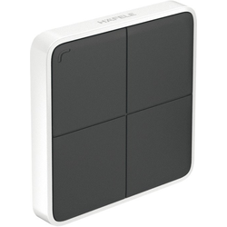 Loox5 Connect Mesh Wall Switch, Faceplate: Black, frame: White