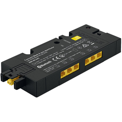 Loox 12V Wireless Mesh 6-Way Distributor with Switch Function, Required for Multi-White, RGB, and Remote Operated Systems, 60W Maximum Load, Black 