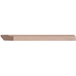 5/8 H x 1-5/8 T x 92 L Inch Slimline Contemporary Light Ready Light Rail Moulding, Red Oak