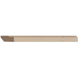 5/8 H x 1-5/8 T x 92 L Inch Slimline Contemporary Light Ready Light Rail Moulding, Alder