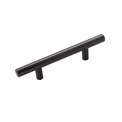 Bar Pull Pull 3 inch Center to Center Brushed Black Nickel