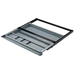 70% OFF Futaba Undermount Pencil Drawer Pull Out with Roller Bearing Slides, 20-7/8 Inch Width x 18-1/2 Inch Depth x 1-7/8 Inch Height, Black