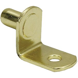 1/4 Inch Angle Shelf Pin, Pack of 100, Brass