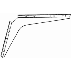 Heavy Duty Workstation / Countertop Bracket, Reversible L/R, 24 Inch D x 24 Inch H, Load Capacity 1000 Pound Per Pair, White 