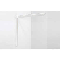 Heavy Duty Surface or Concealed Mounting Brackets for Floating Shelves, 24 Inch D x 24 Inch H, Load Capacity 1360 lbs, White