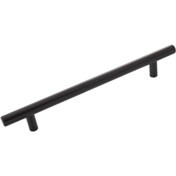 Bar Cabinet Pulls 6-5/16 Inch Center to Center Matte Black Cabinet Pull