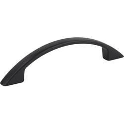 3-3/4 Inch (96 mm) Center to Center Somerset Arched Cabinet Pull, Matte Black