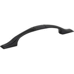 3-3/4 Inch (96 mm) Center to Center Hammond Cabinet Pull, Matte Black
