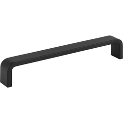 6-5/16 Inch (160 mm) Center to Center Asher Cabinet Pull, Matte Black
