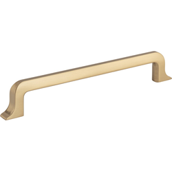 6-5/16 Inch (160 mm) Center to Center Callie Cabinet Pull, Satin Bronze
