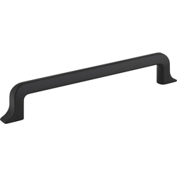 6-5/16 Inch (160 mm) Center to Center Callie Cabinet Pull, Matte Black