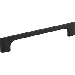 6-5/16 Inch (160 mm) Center to Center Leyton Cabinet Pull, Matte Black