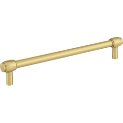 7-9/16 Inch (192 mm) Center to Center Hayworth Cabinet Pull, Brushed Gold