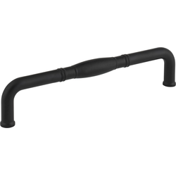 6-5/16 Inch (160 mm) Center to Center Durham Cabinet Pull, Matte Black
